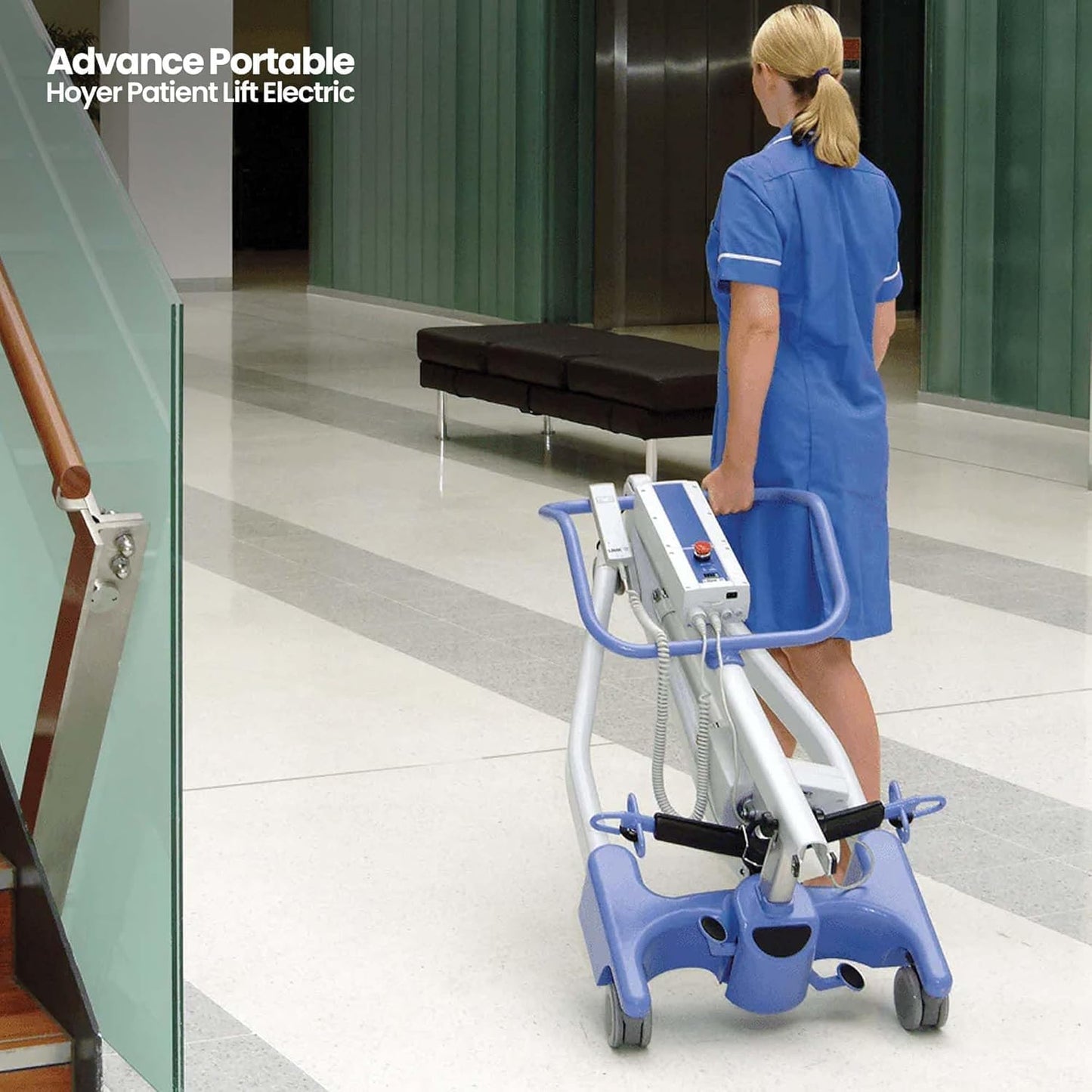 Joerns Hoyer Advance Electric Portable Patient Lift, 340 lbs