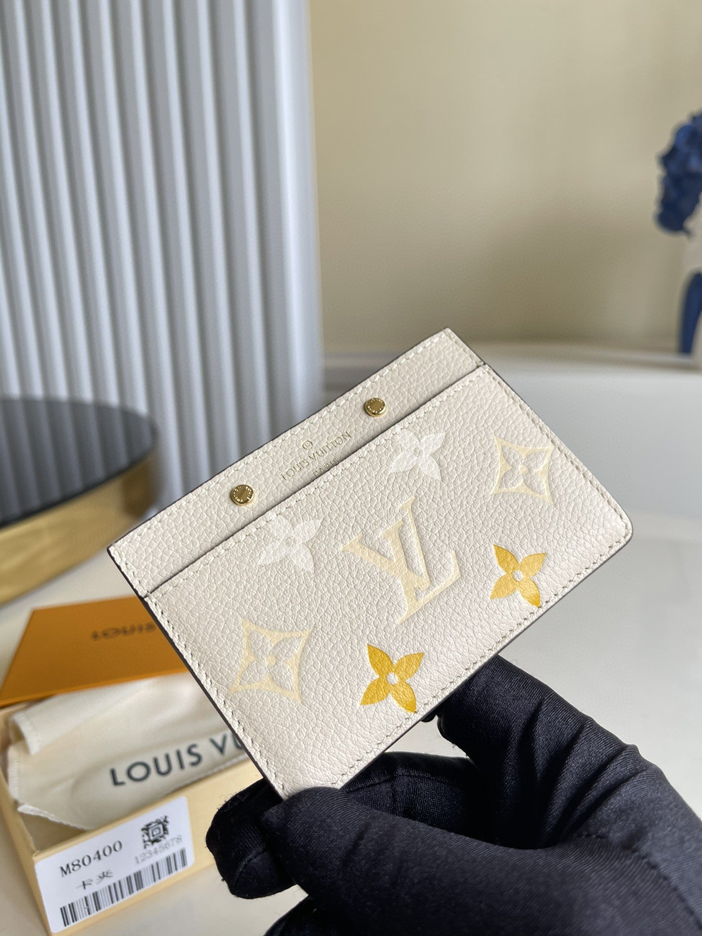Louis Vuitton Monogram Empreinte Wallet 11cm Cream