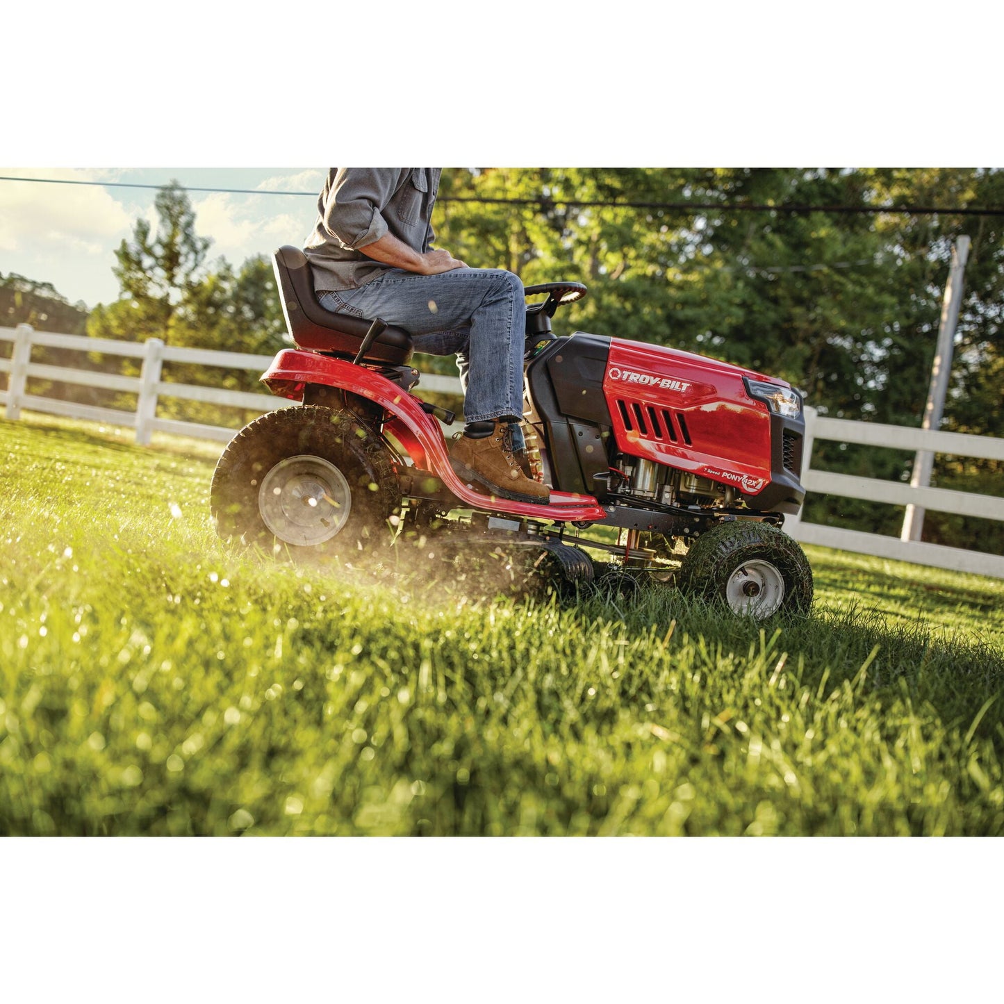 Troy-Bilt 547cc Pony 42" Gas Riding Lawn Mower, 13A877BSA23