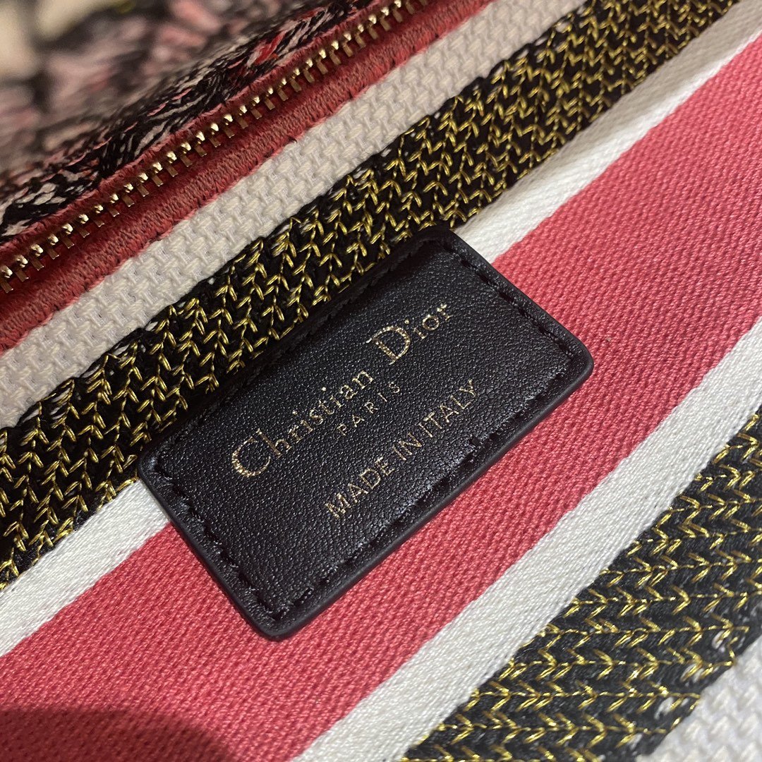 Christian Dior Medium Lady D-Lite Bag 24cm Red