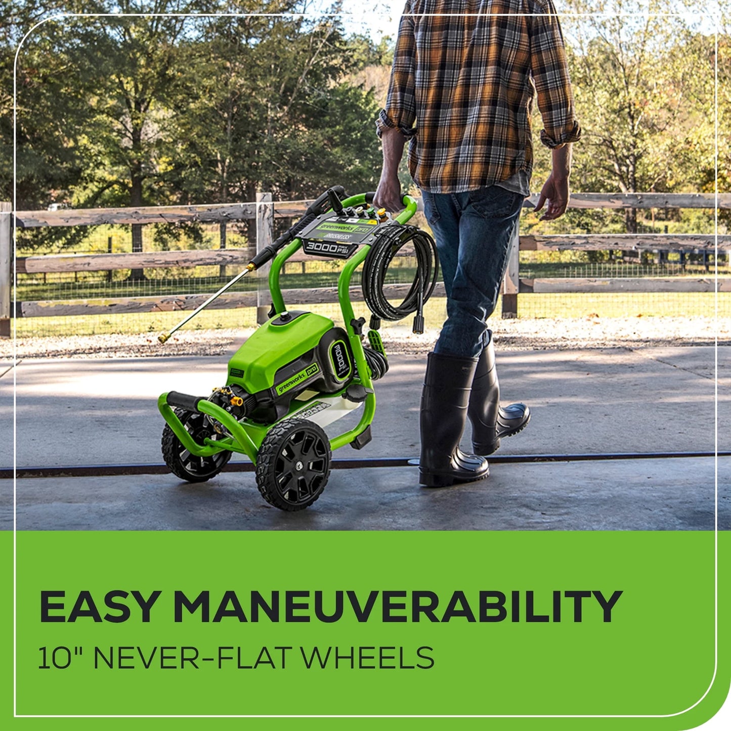 Greenworks 3000 Max PSI at 1.1 GPM Tru Brushless Electric Pressure Washer