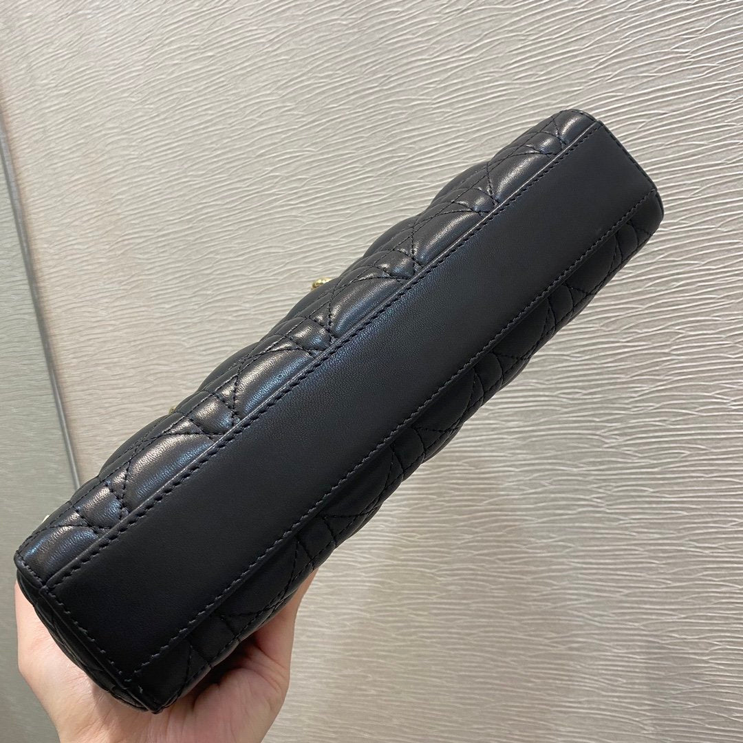Christian Dior Lady D-Joy Bag 26cm Black
