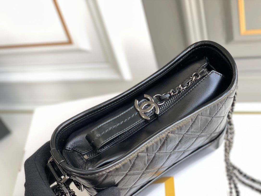 Chanel CO-CO Gabrielle Hobobag 20cm Black