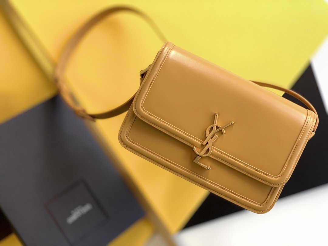 Saint Laurent Solferino Medium Satchel With Gold Hardware 23cm