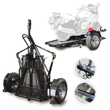 Stand-Up Motorcycle Trailer – Single Bike Hauler for Easy Tow Transport