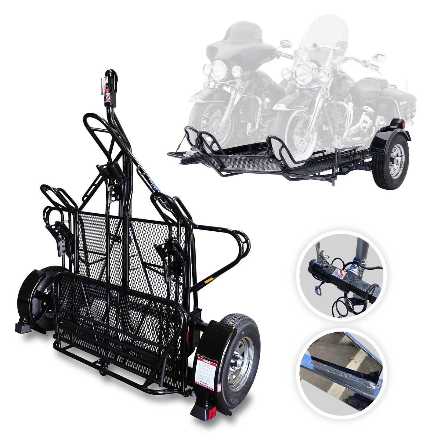 Stand-Up  Dirt Bike Trailer, Sport Bike & Scooter Trailer - USED