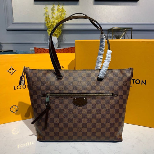 Louis Vuitton Iena MM Bag 34cm Damier Ebene Canvas Fall/Winter Collection N41013 Brown