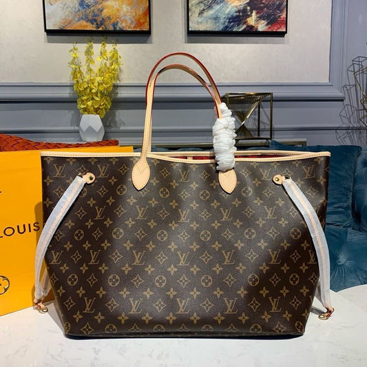 Louis Vuitton Neverfull GM Bag 40cm Monogram Canvas Fall/Winter Collection M40991 40cm Red