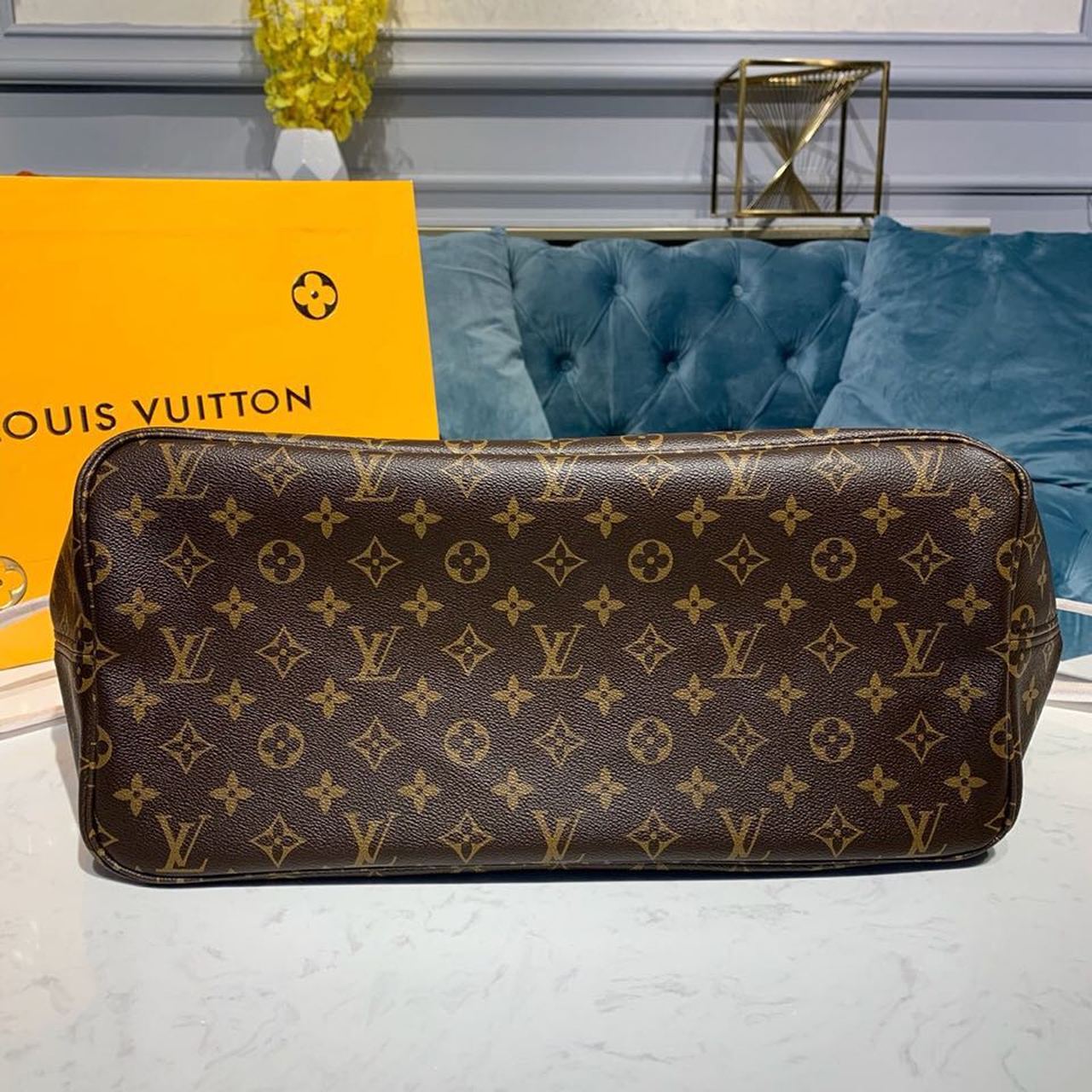 Louis Vuitton Neverfull GM Bag 40cm Monogram Canvas Fall/Winter Collection M40991, Brown/Red