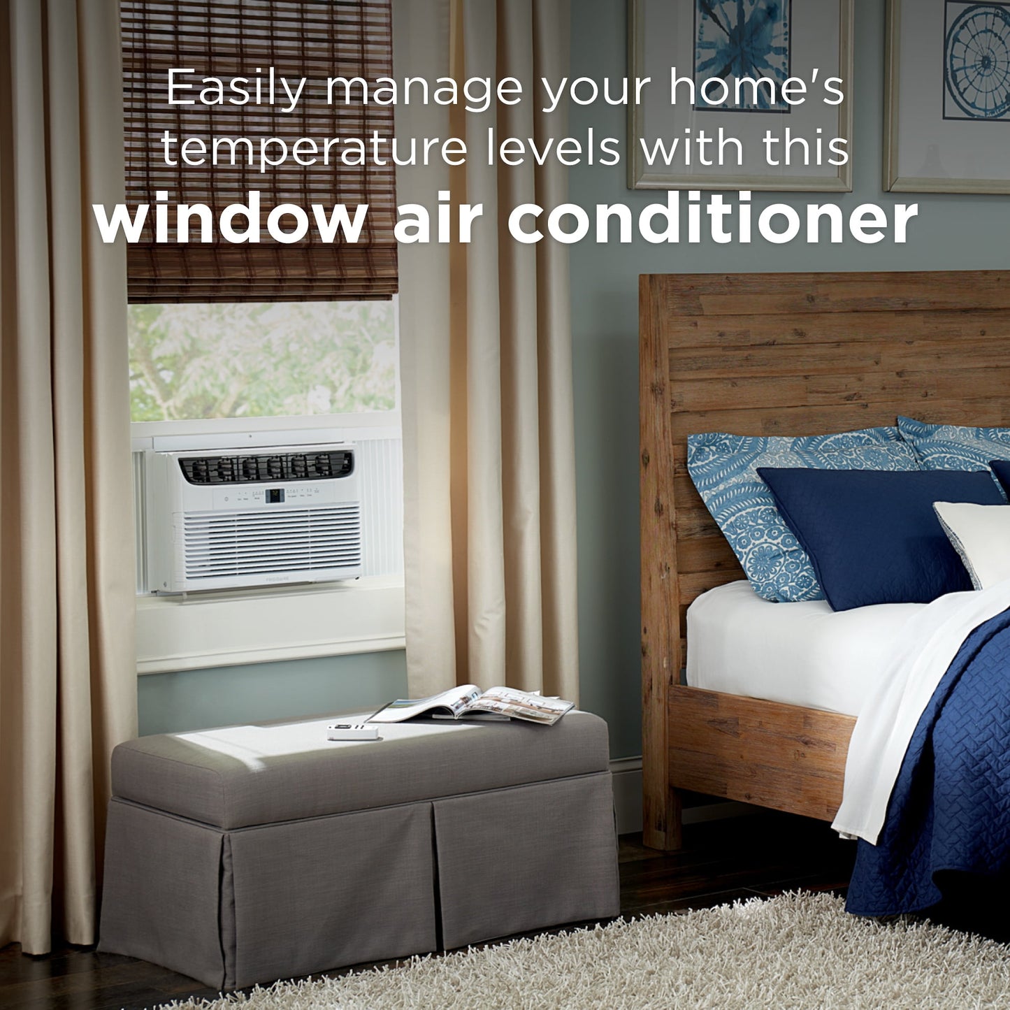 Frigidaire 6,000 BTU Window Air Conditioner, 250 Sq. Ft., 3-Speeds, White, FHWC063TC1