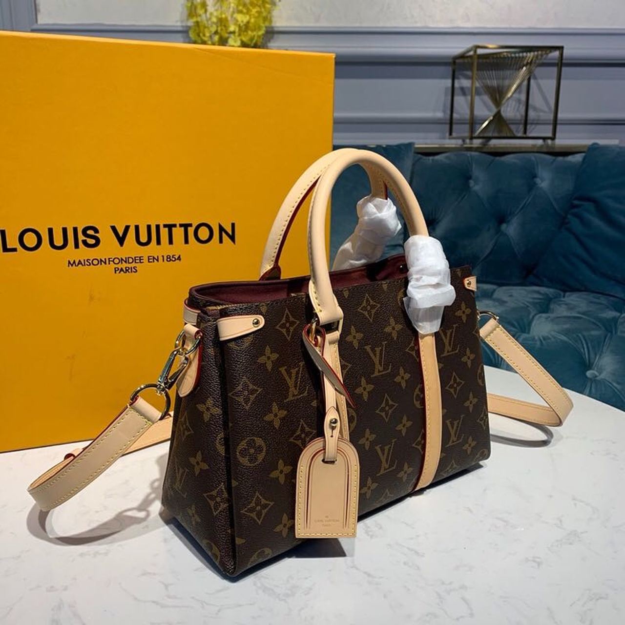 Louis Vuitton Open BB Bag 28cm Monogram Canvas Spring/Summer Collection M44576, Brown
