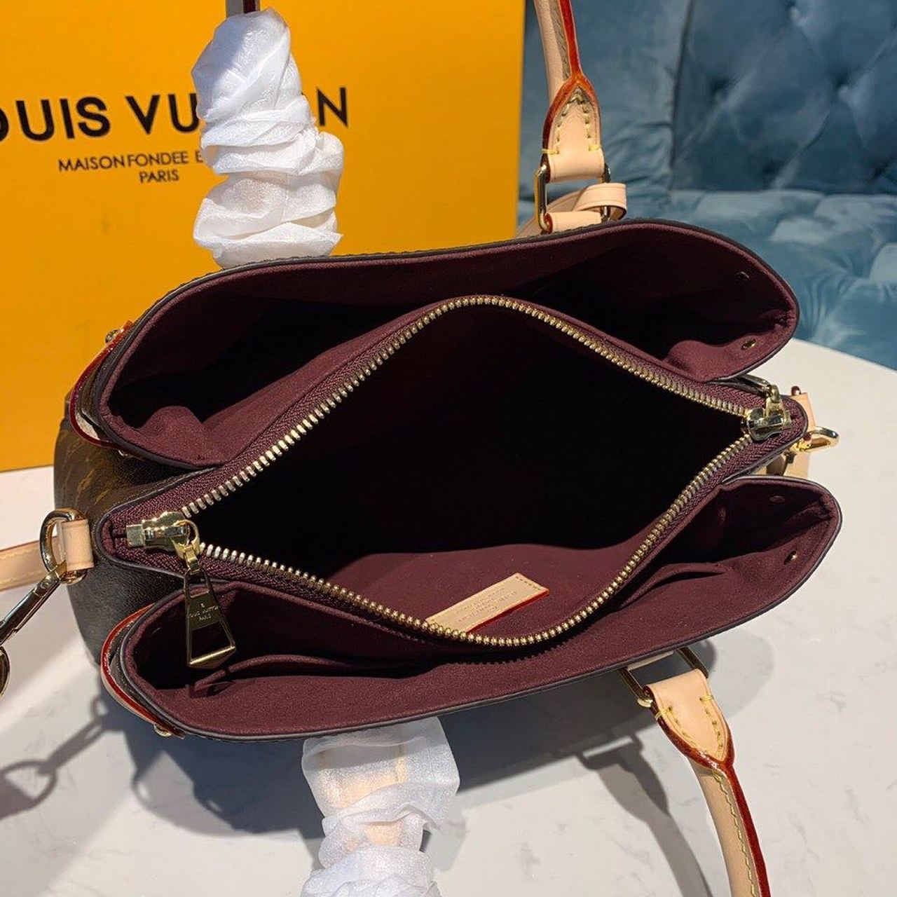 Louis Vuitton Open BB Bag 28cm Monogram Canvas Spring/Summer Collection M44576, Brown