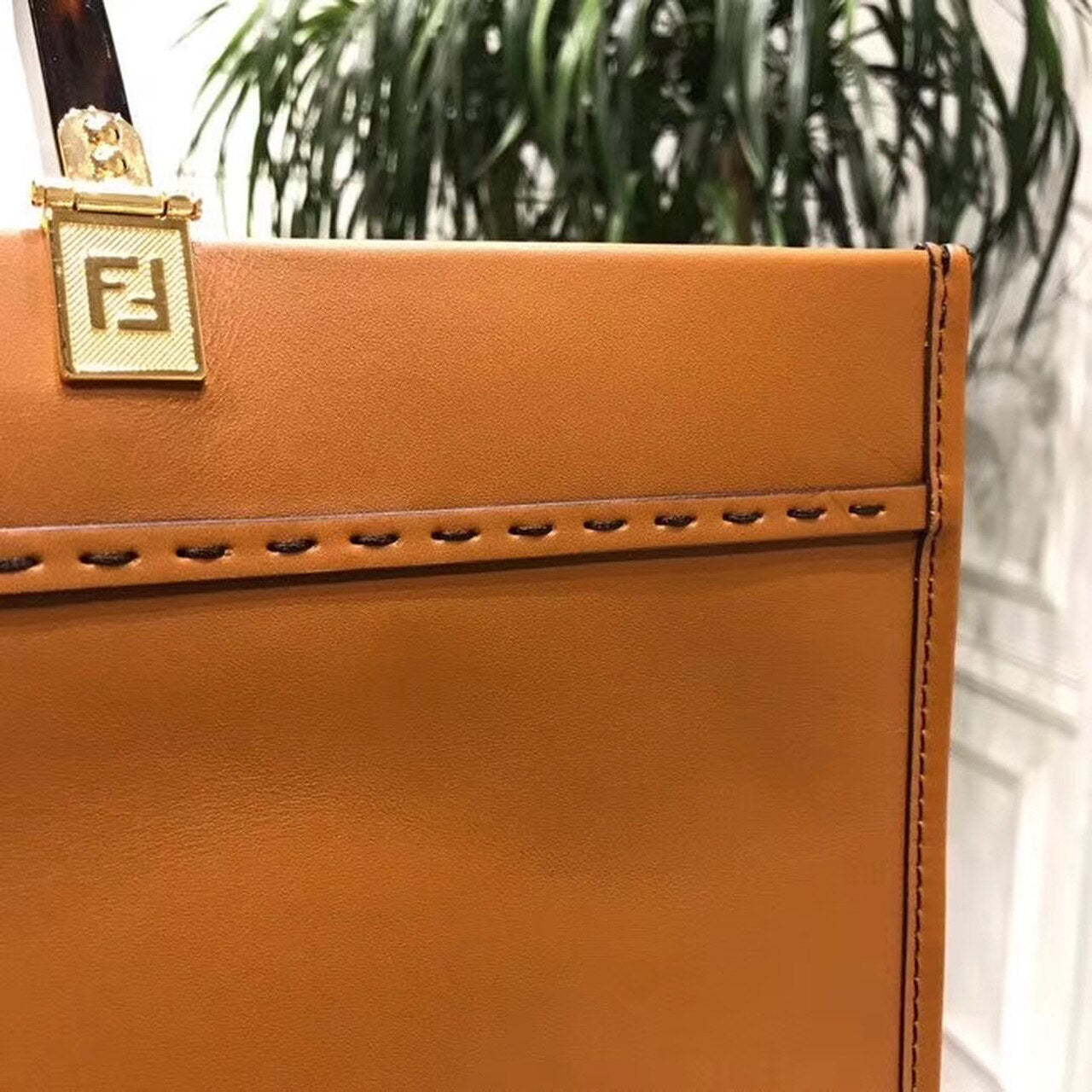 Fendi Sunshine Shopper Tote Bag 40cm Calfskin Leather Spring/Summer Collection, Brown