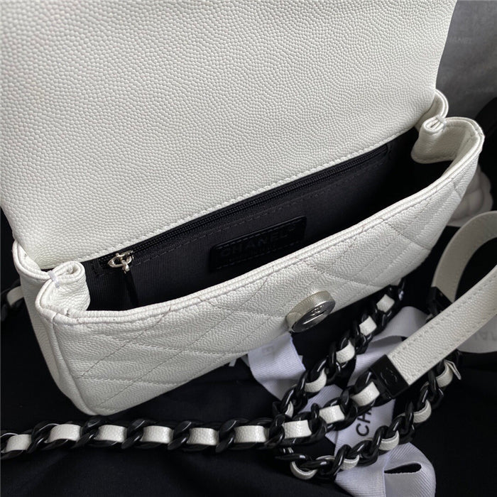 Chanel Classic Flap Bag 20cm White