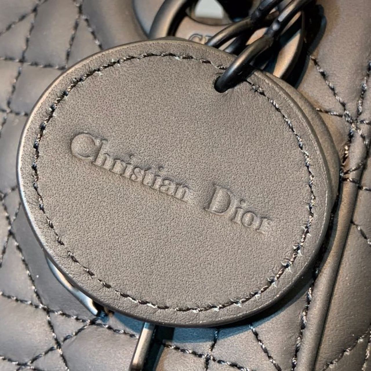 Christian Dior Mini Lady Dior Bag 18cm with Chain Matte Hardware Lambskin Leather Spring/Summer Collection Black