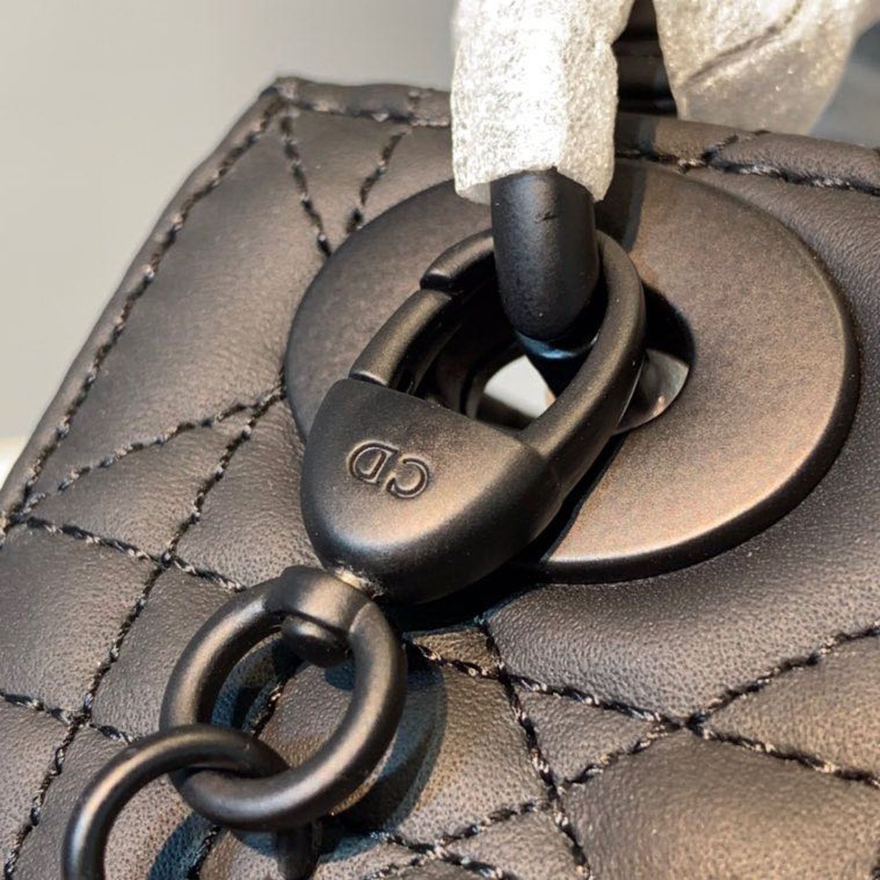 Christian Dior Mini Lady Dior Bag 18cm with Chain Matte Hardware Lambskin Leather Spring/Summer Collection Black