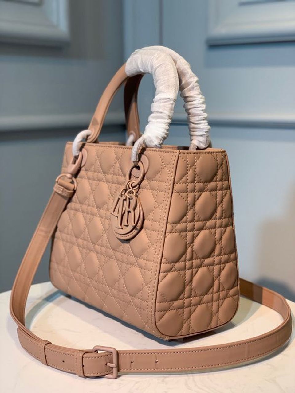 Christian Dior Lady Dior Bag 24cm Matte Hardware Lambskin Leather Spring/Summer Collection