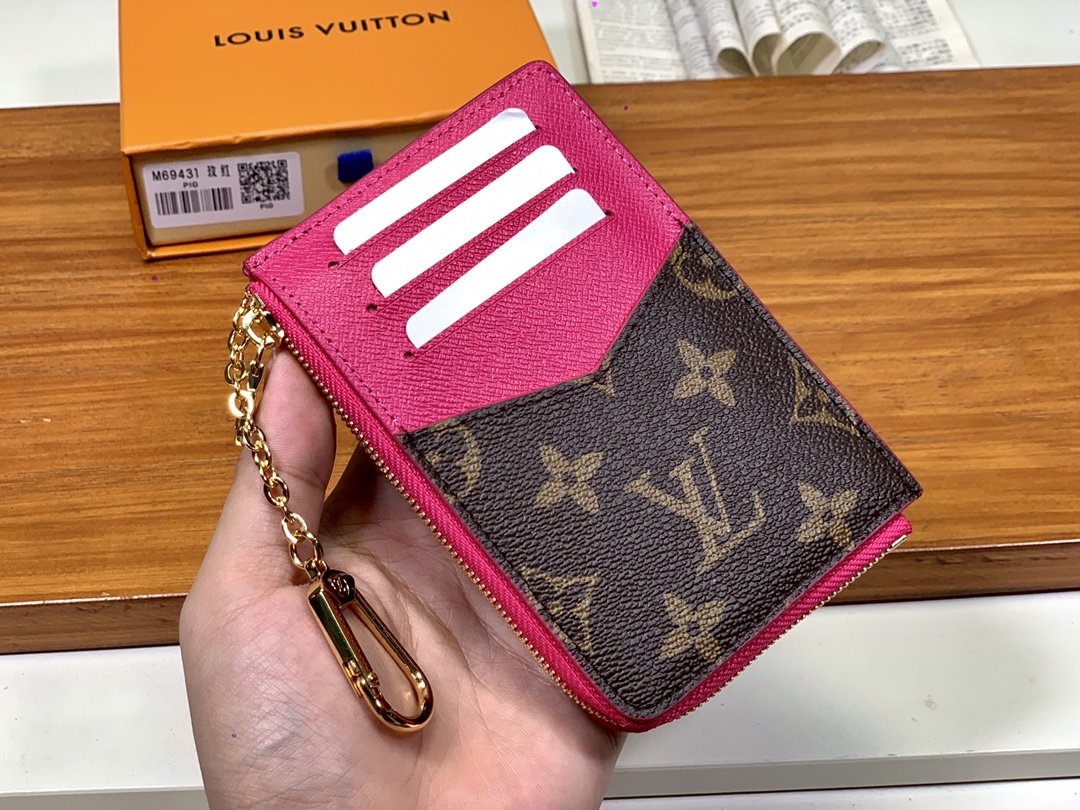 Louis Vuitton Recto Verso Monogram Wallet 13cm Pink