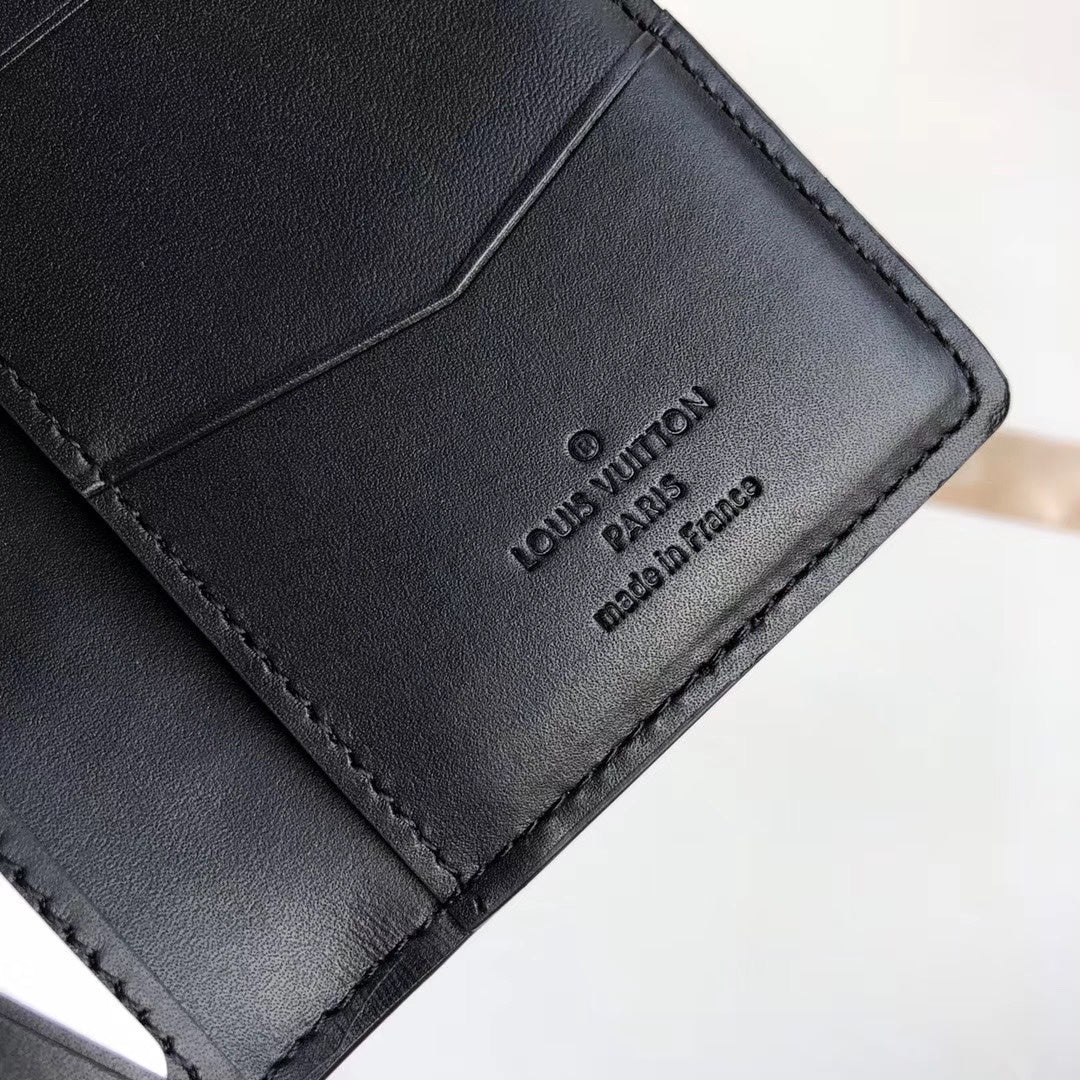 Louis Vuitton Monogram Empreinte Wallet 11cm Black