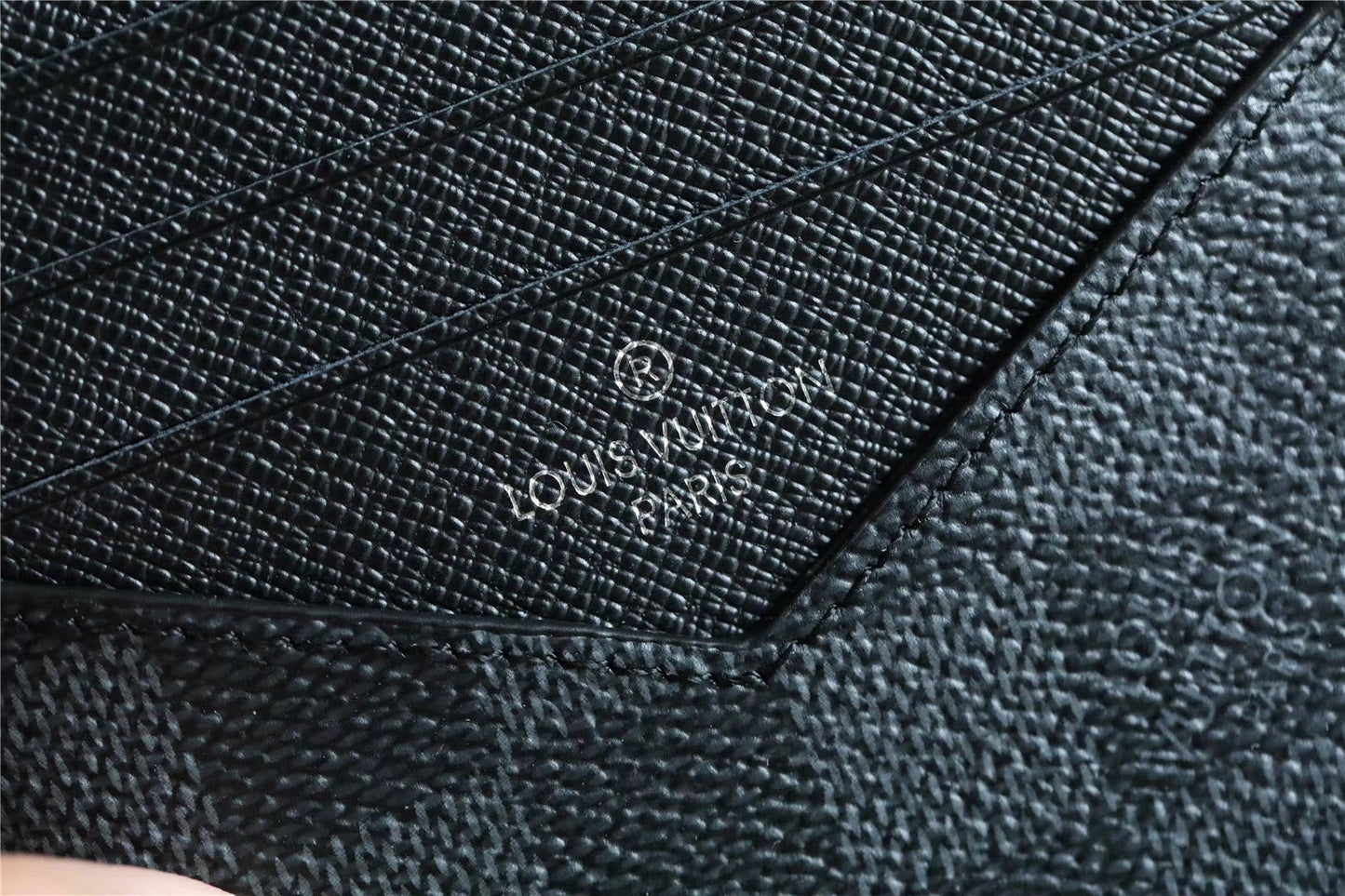 Louis Vuitton ID Card Holder Damier Graphite Canvas Black For Men, Men’s Wallet 13cm LV N60378