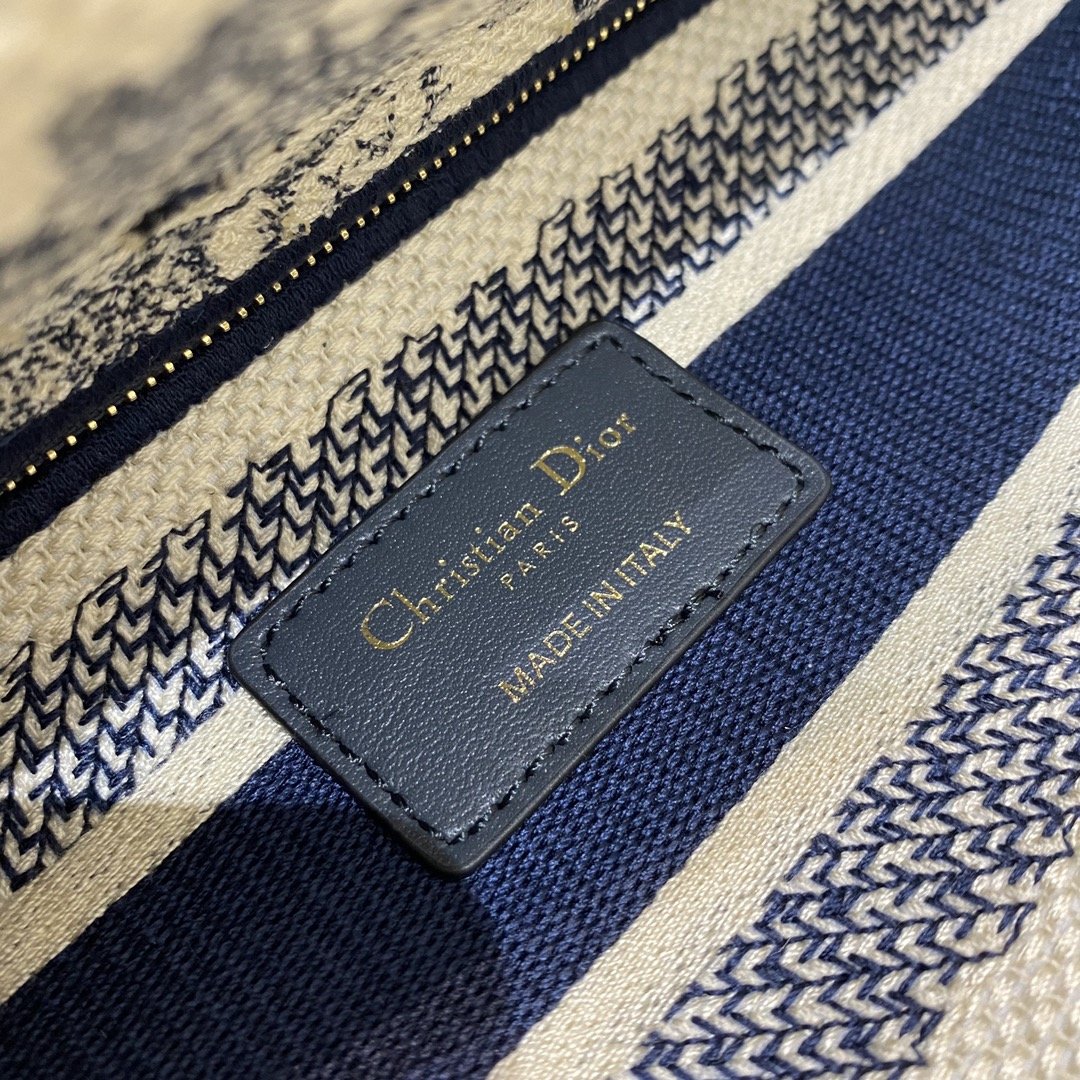 Christian Dior Medium Lady D-Lite Bag 24cm Blue