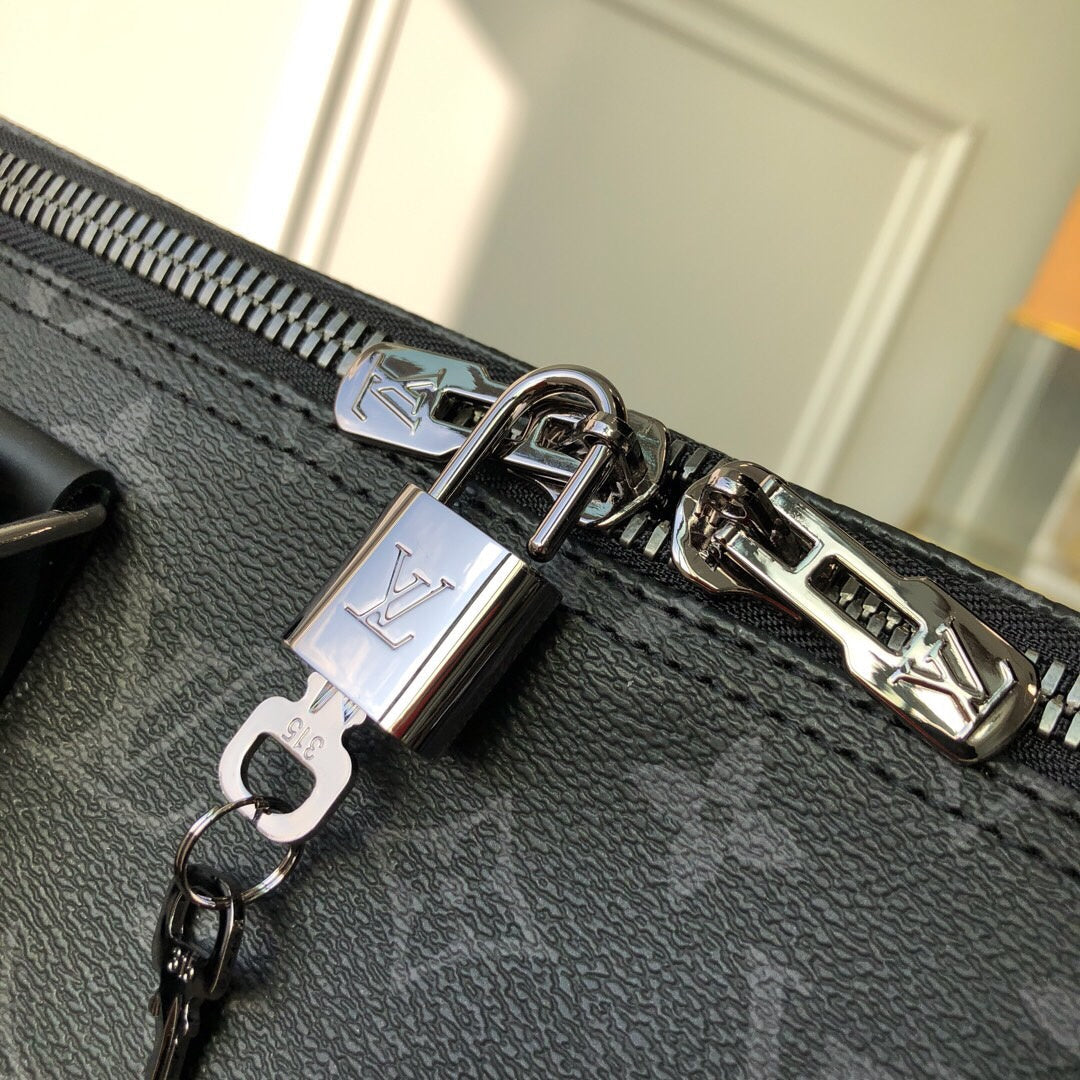 Louis Vuitton Luggage Bag Monogram 55cm Black