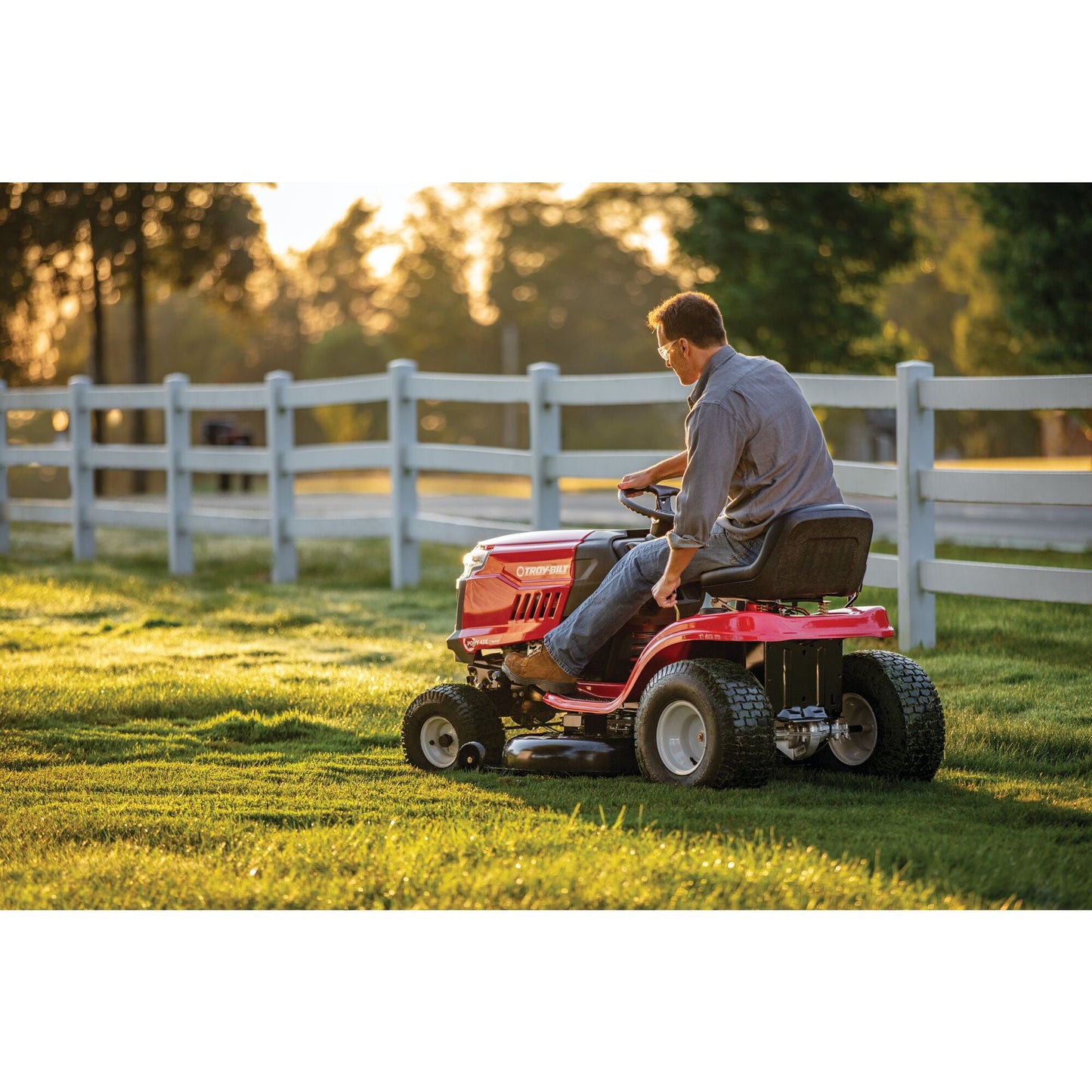 Troy-Bilt 547cc Pony 42" Gas Riding Lawn Mower, 13A877BSA23