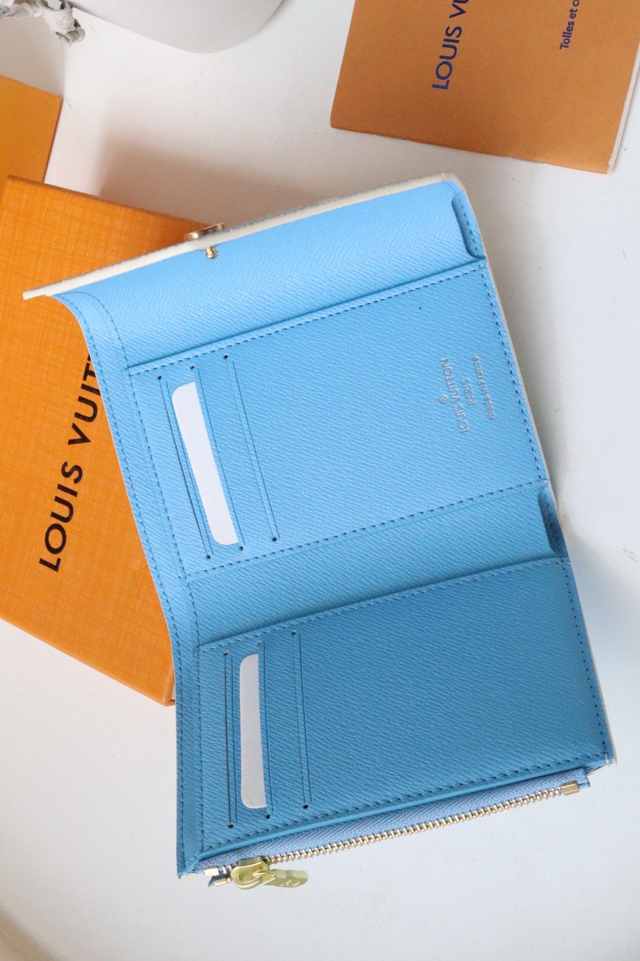 Louis Vuitton Vitorine Wallet 12cm Blue