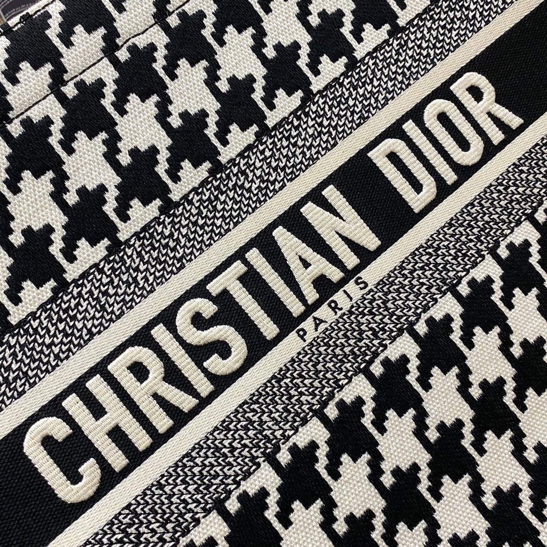Christina Dior Medium Book Tote Bag 36cm Black