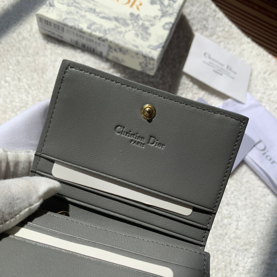 Mini Lady Dior Black Wallet 11cm