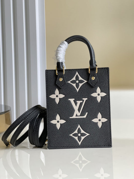 Louis Vuitton Monogram Empreinte Bag 14cm Black