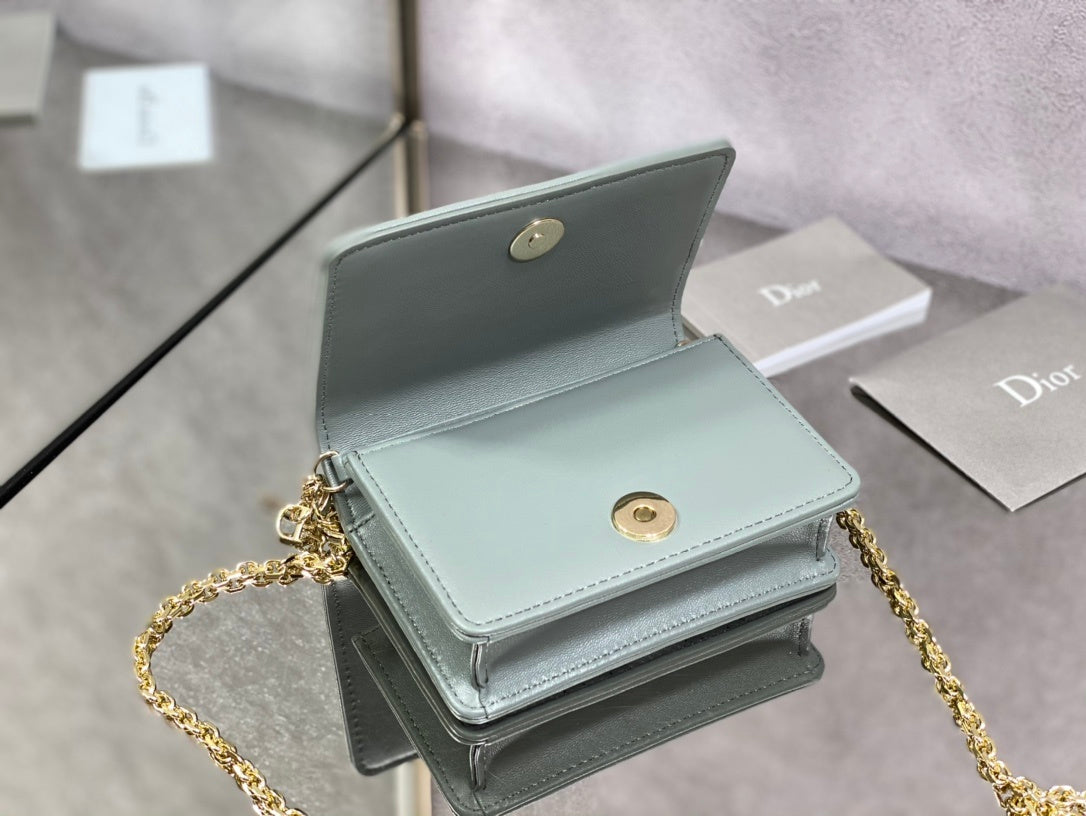 Christian Dior Grey Crossbody Bag 14cm