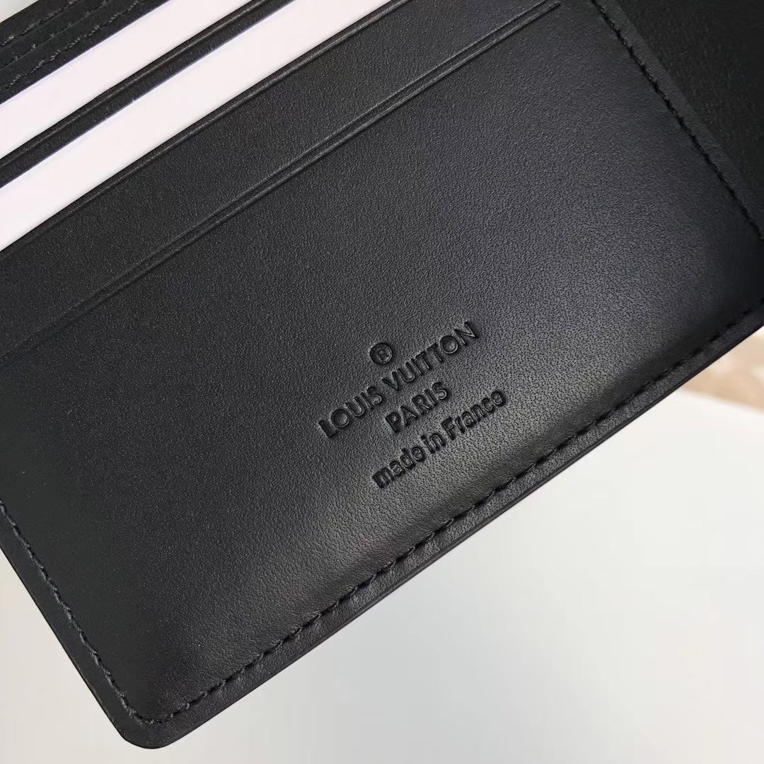Louis Vuitton Monogram Empreinte Wallet 12cm Black