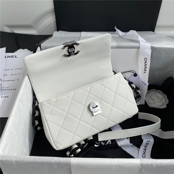 Chanel Classic Flap Bag 20cm White