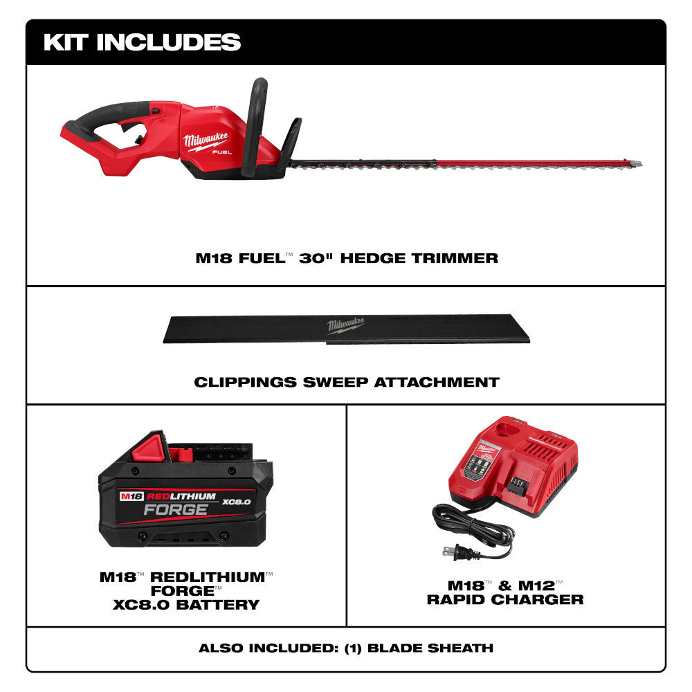 Milwaukee M18 FUEL™ 30" Hedge Trimmer Kit (3034-21)