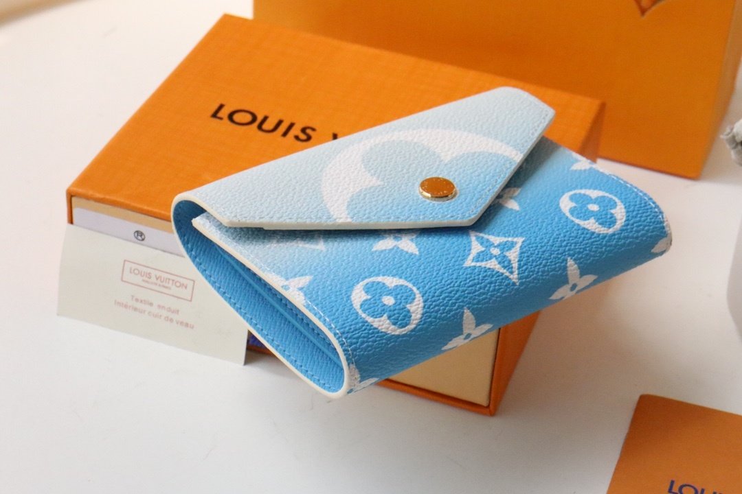 Louis Vuitton Vitorine Wallet 12cm Blue