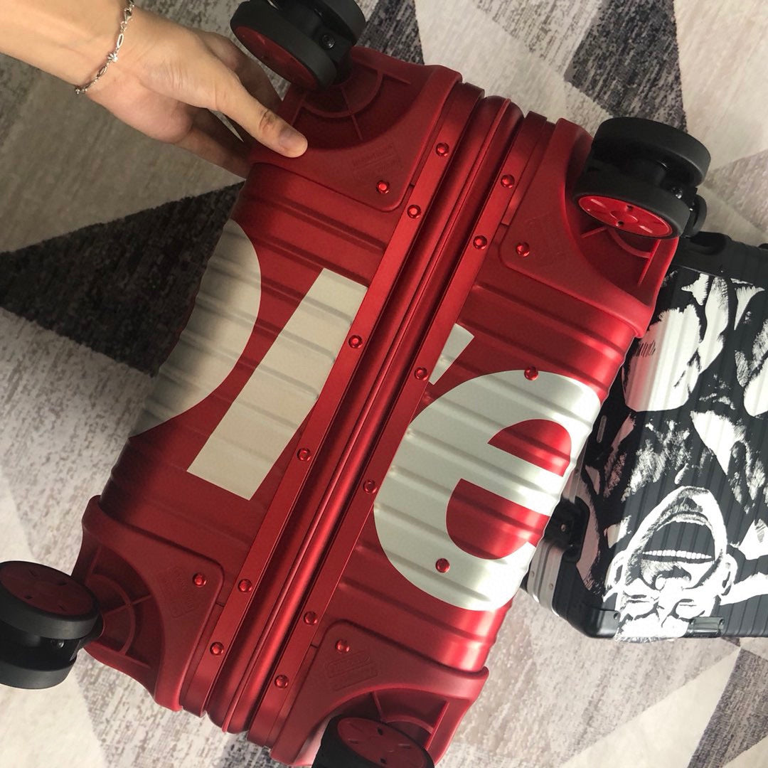 Louis Vuitton x Supreme Rolling Vali In Red 26 Inch
