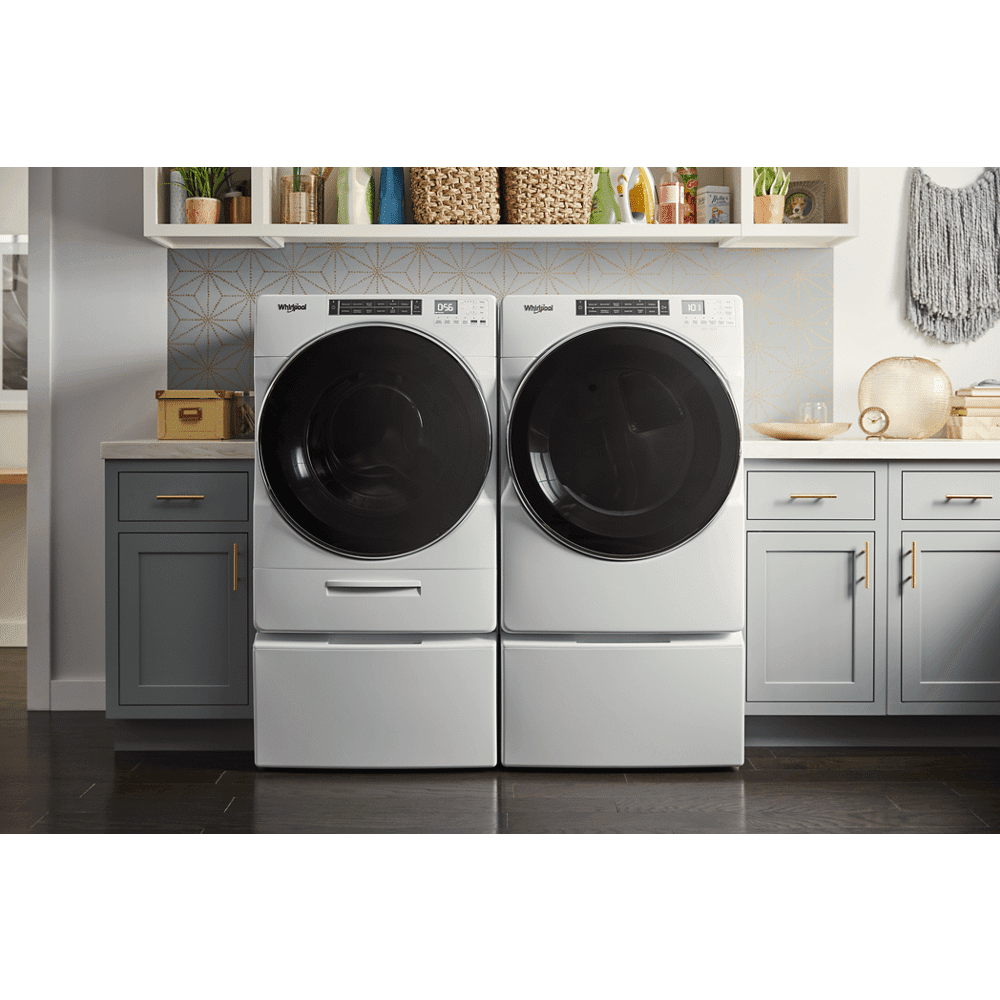 Whirlpool 5.0 Cu. Ft. High-Efficiency Front Load Washing Machine – White, Load & Go™ XL Automatic Detergent Dispenser