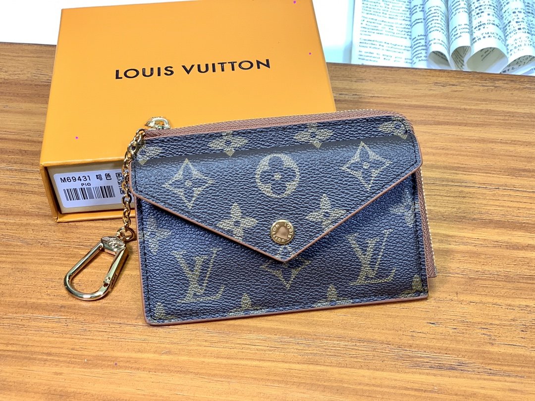 Louis Vuitton Recto Verso Monogram Wallet 13cm Black