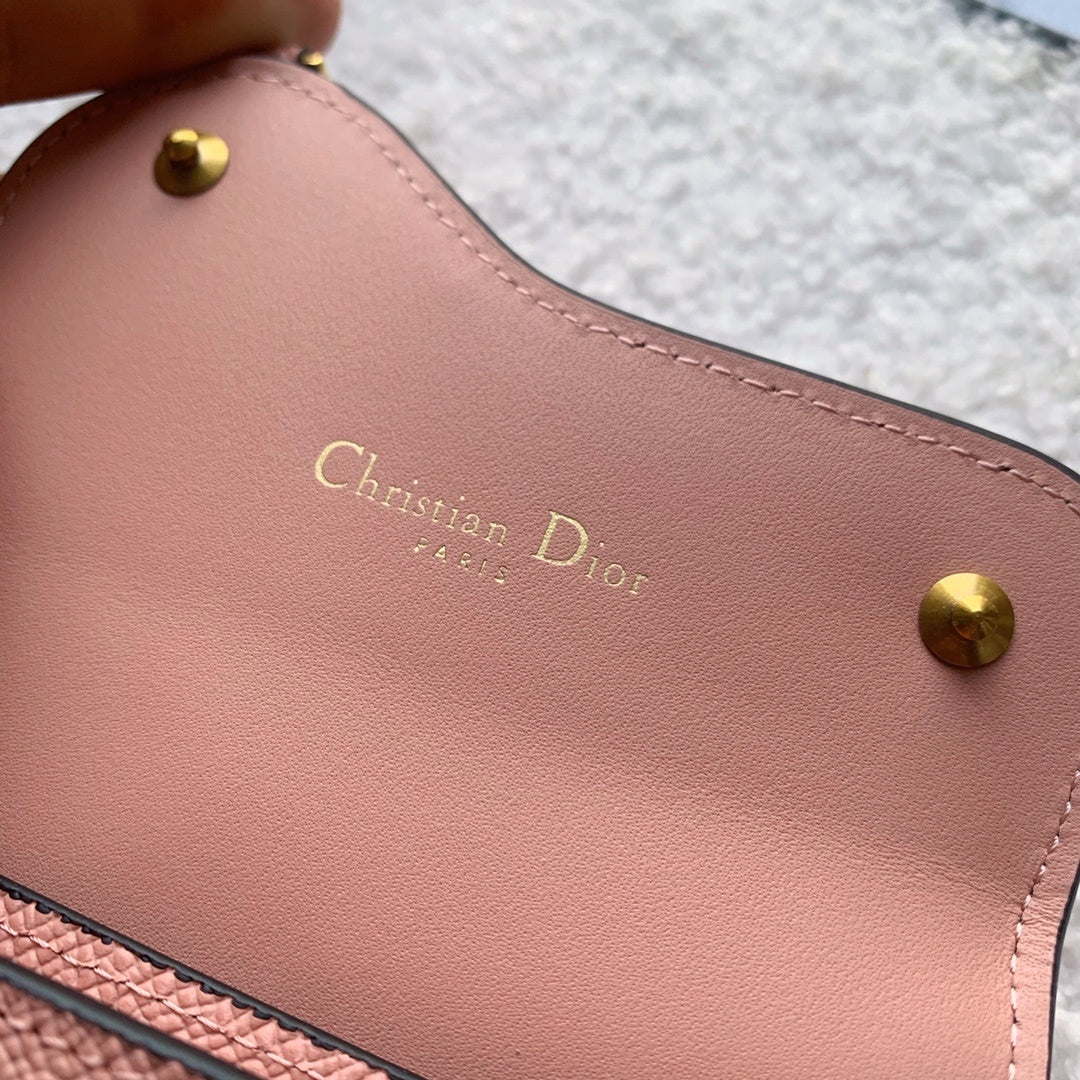 Christian Dior Saddle Lotus Pink Wallet 11cm