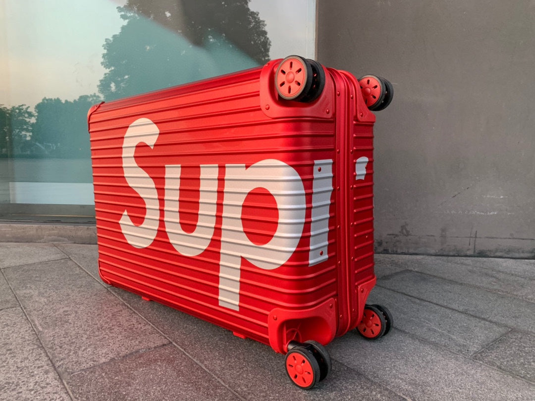 Louis Vuitton x Supreme Rolling Vali In Red 26 Inch