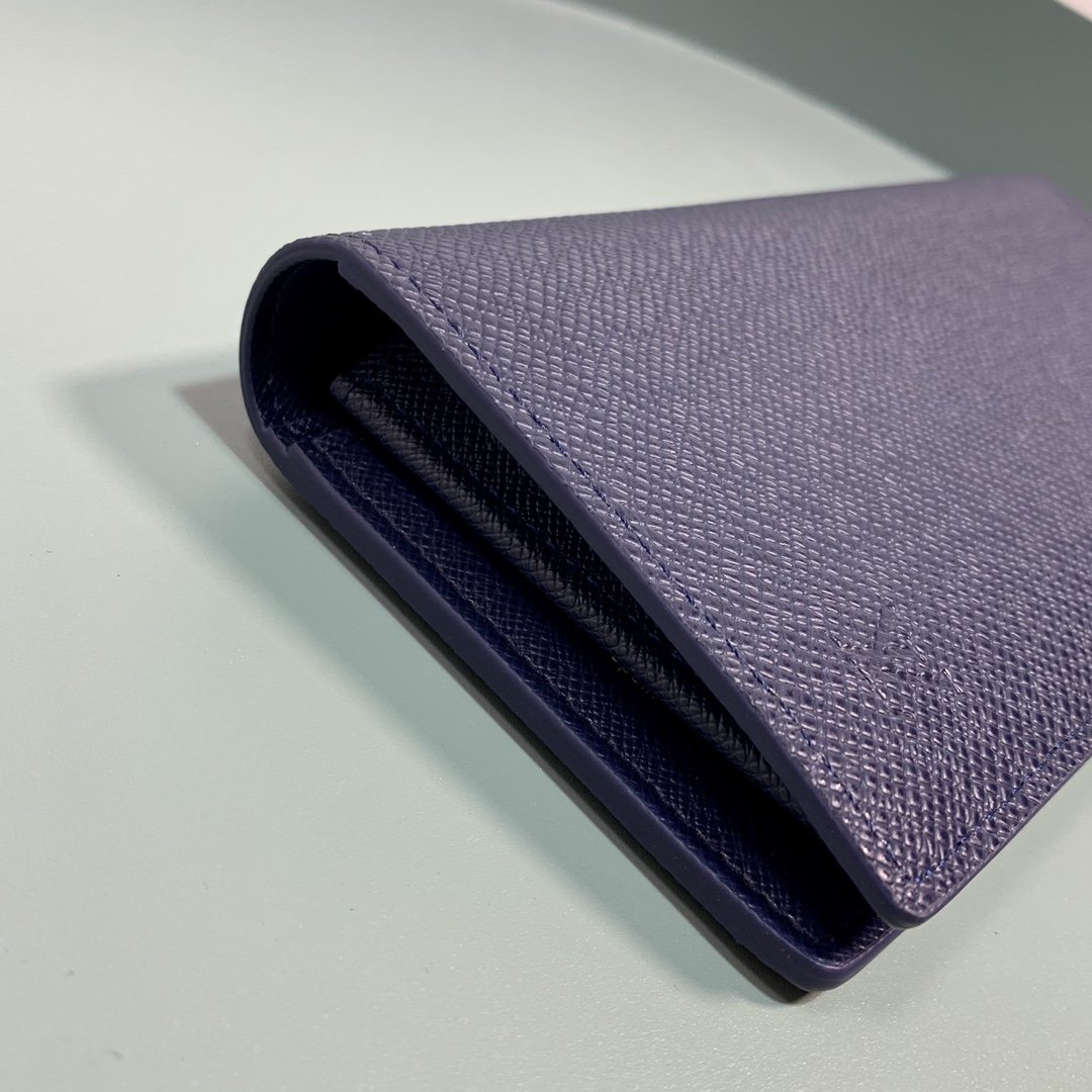 Louis Vuitton Monogram Wallet 10cm Blue