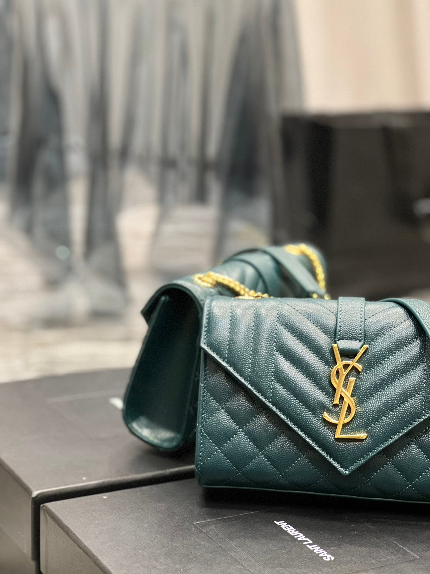 Saint Laurent Small Bag In Mix Matelasse 21cm