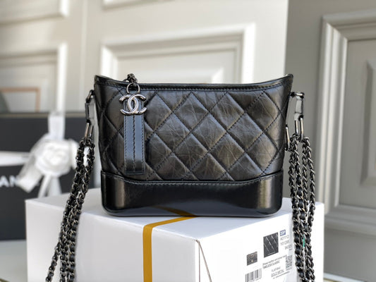 Chanel CO-CO Gabrielle Hobobag 20cm Black