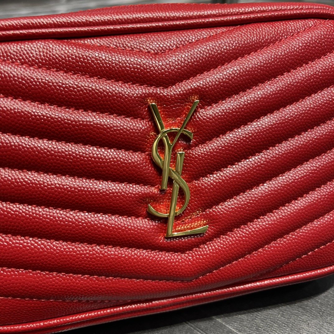 Saint Laurent Lou Mini Bag With Gold Hardware 18cm