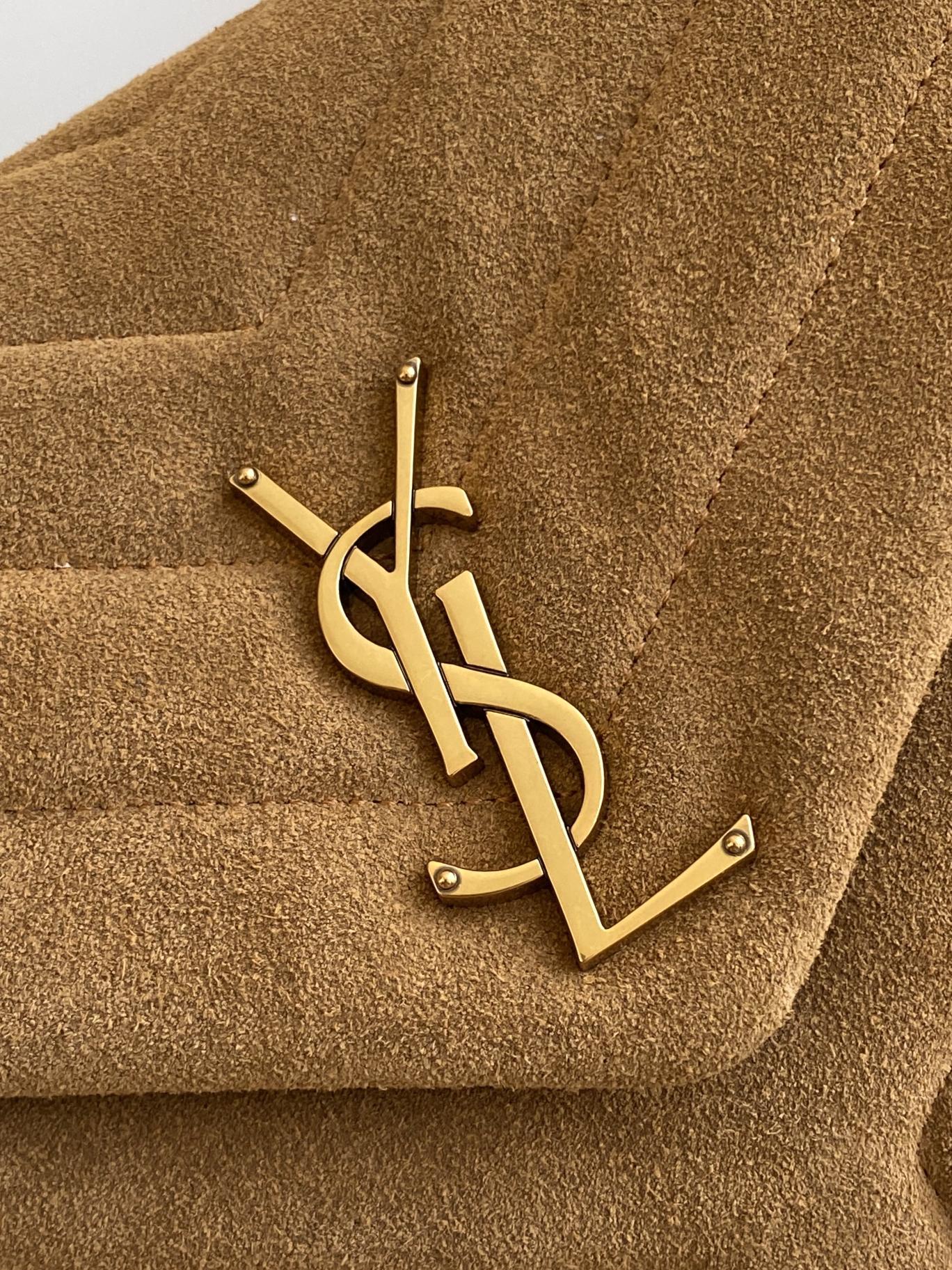 Saint Laurent Loulou Small Chain Bag With Gold Hardware 25cm
