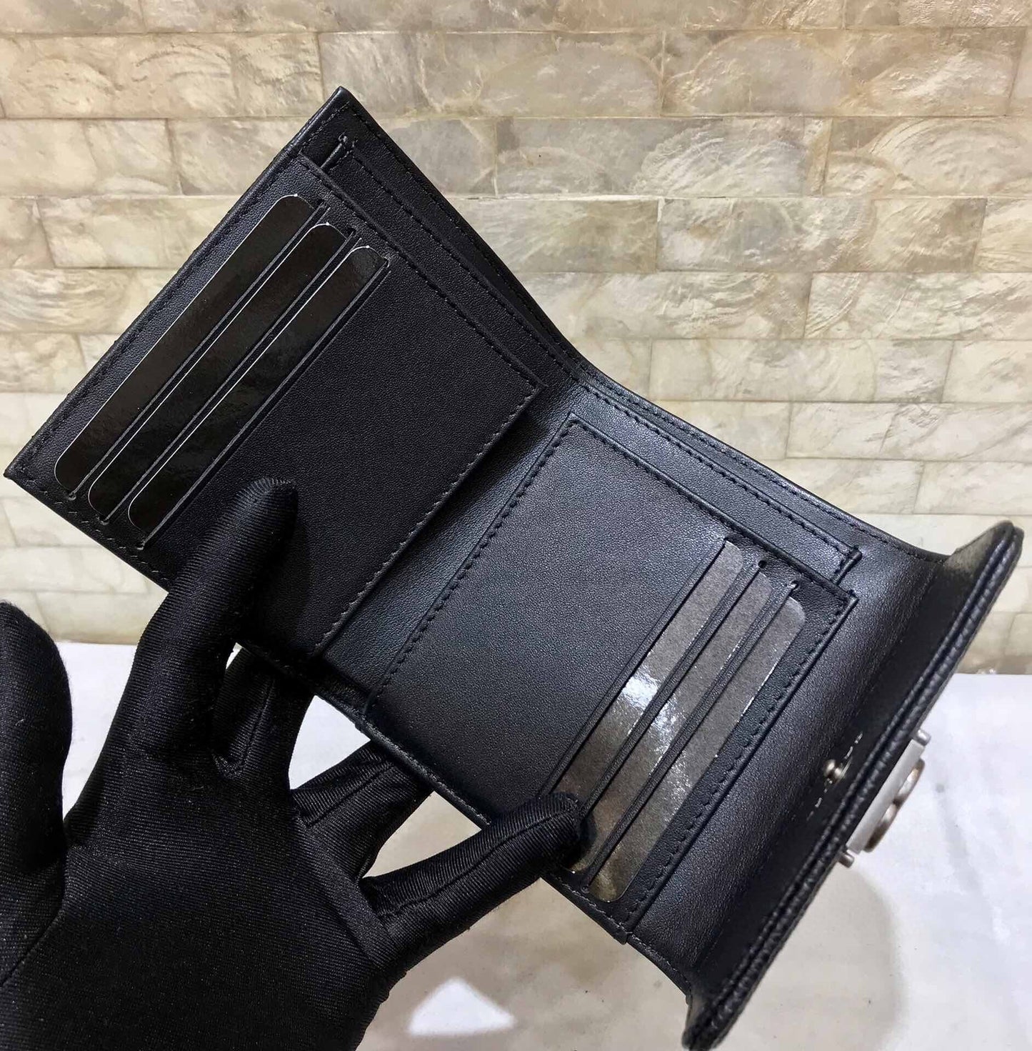 CO-CO Chanel Boy Wallet With Silver Hardware 11cm