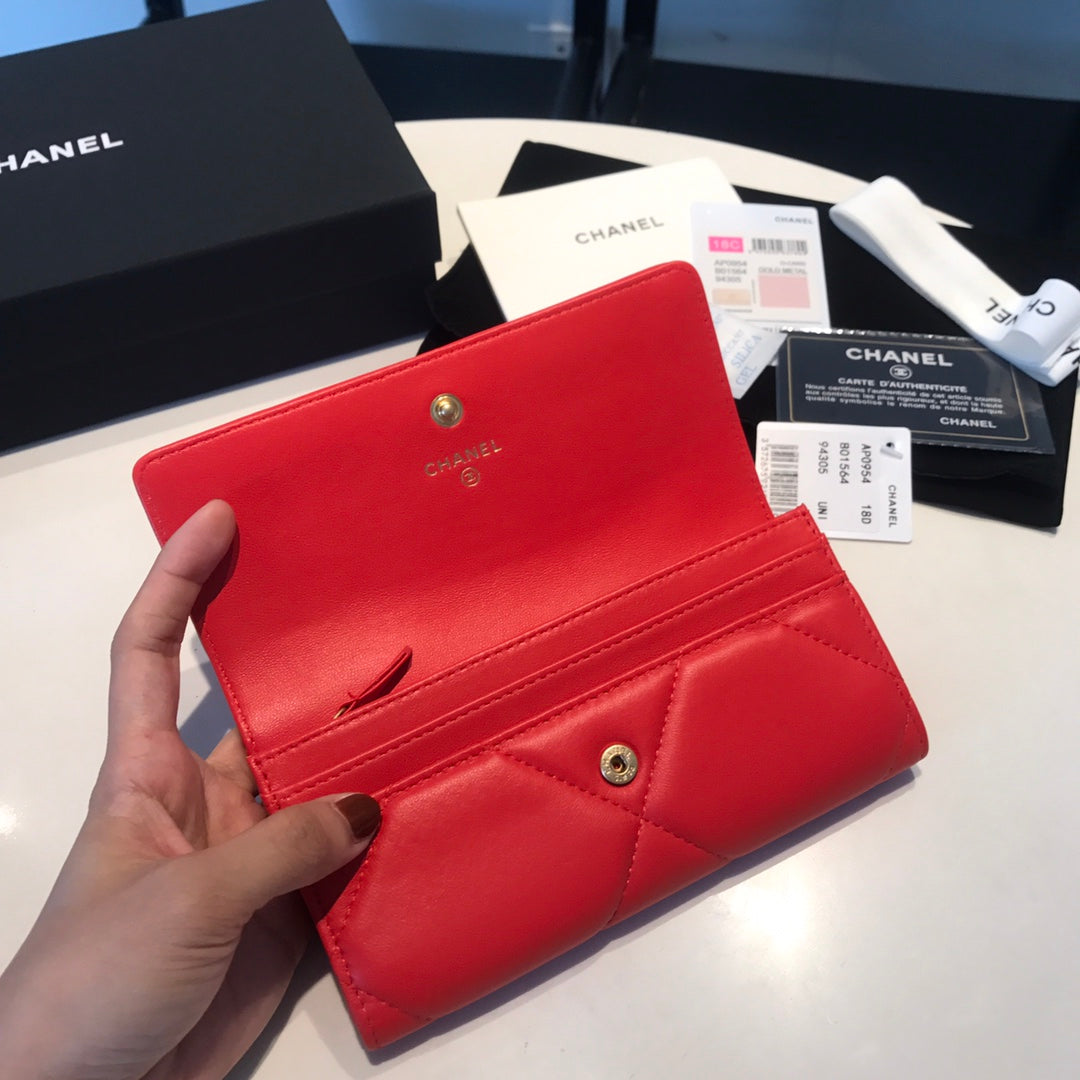 CO-CO Chanel Long Wallet 17cm