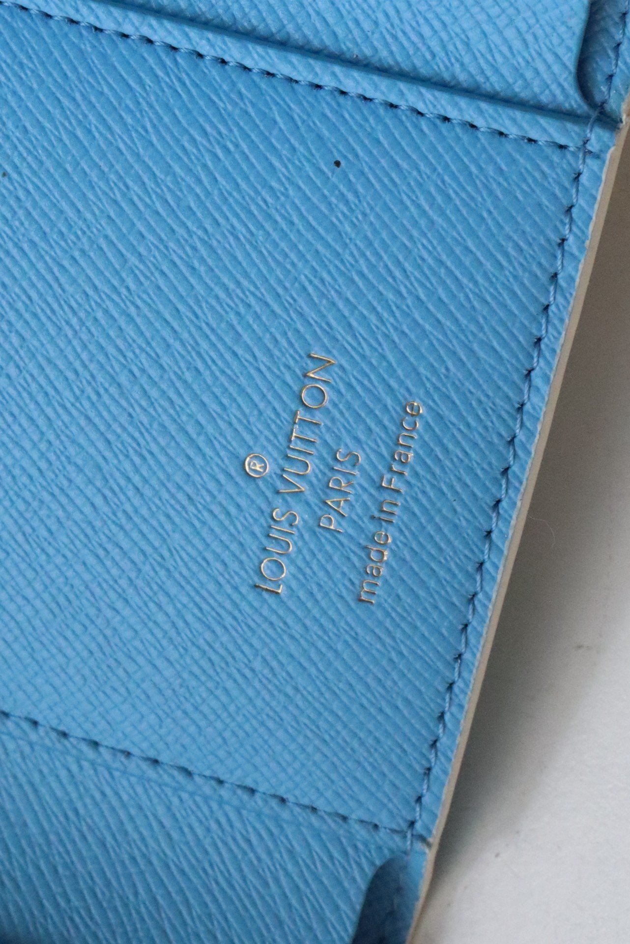 Louis Vuitton Vitorine Wallet 12cm Blue