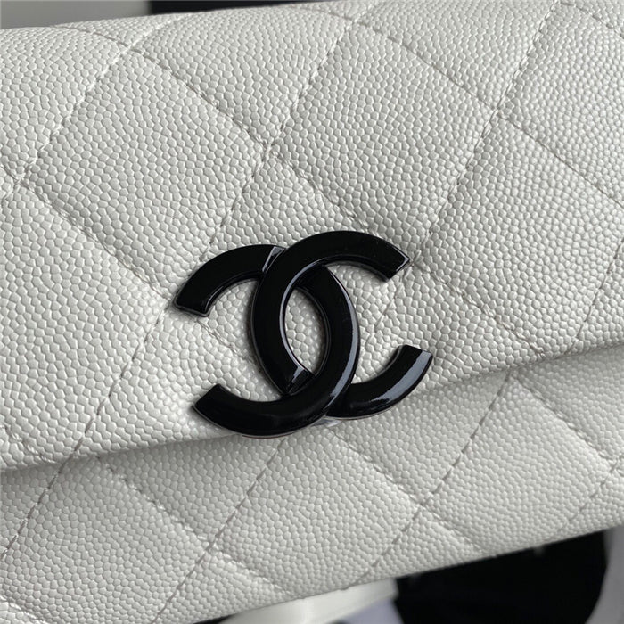 Chanel Classic Flap Bag 20cm White